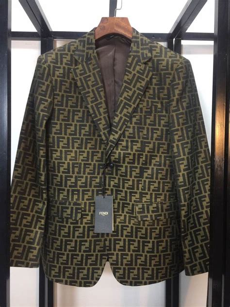 fendi logo blazer